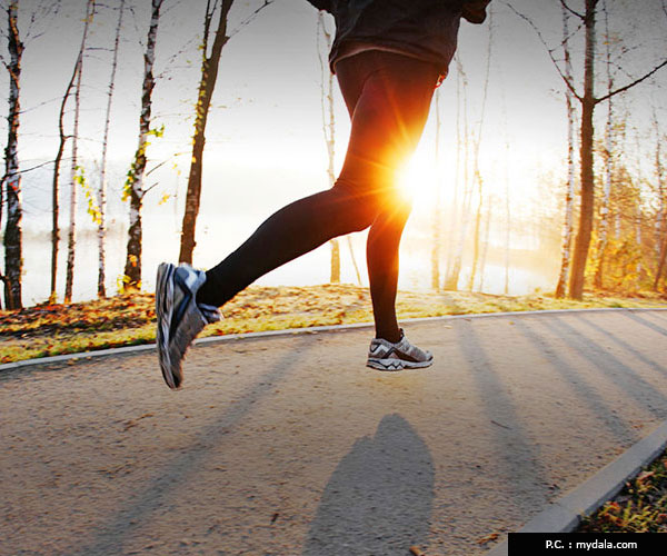 busy person running