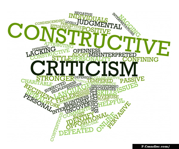 constructive criticism