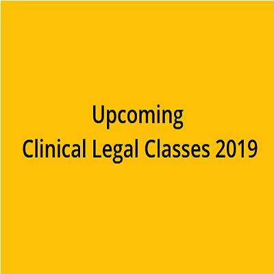 Upcoming Clinical Legal Classes