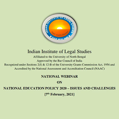 NATIONAL WEBINAR ON NATIONAL EDUCATION POLICY 2020 ISSUES AND CHALLENGES