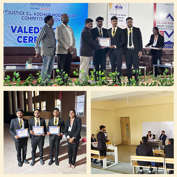 Mangalayatan University Jabalpur 1st Justice S.L. Kochar Moot Court Competition, 2024