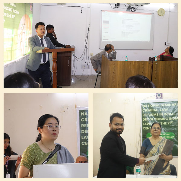 National Seminar on Criminal Law Reforms In India : Decolonising Indian Laws for the 21st Century Organised by Department of Law, University of North Bengal