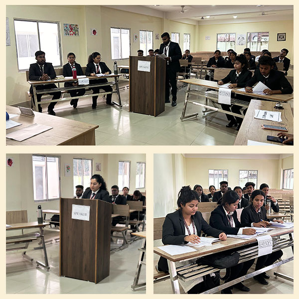 Preliminary Rounds (Phase II) of 4th Intra Moot Court Competition Held on 6th December, 2024