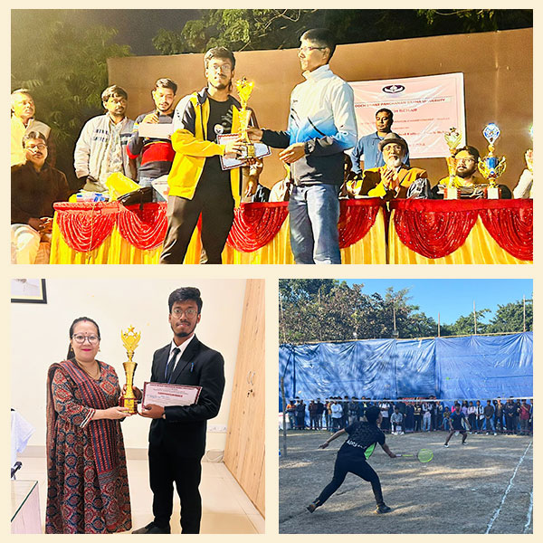 Mr. Mohak Sarkar, a Student of B.A. LL.B 3rd Semester, has Participated in the Inter-College Badminton Championship 2024-25