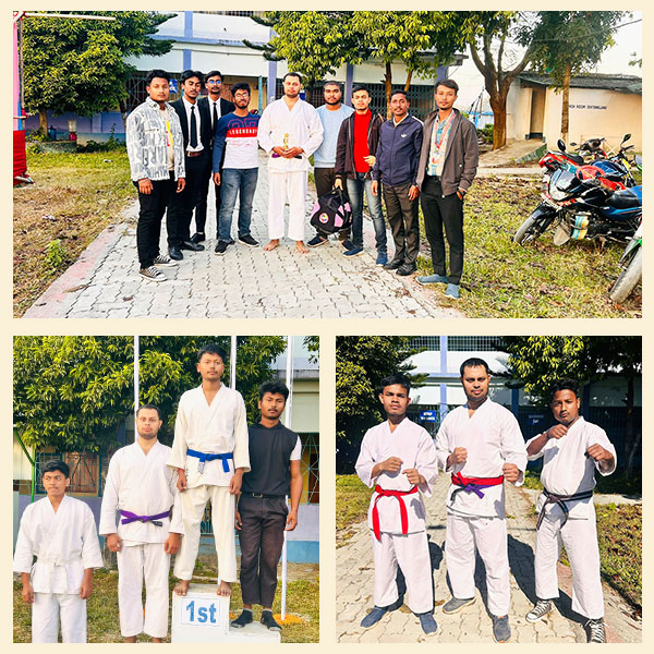 Congratulations to Mr. Kabya Pijush Bhadury for Securing 3rd Position in the Inter- College Karate (Kumite) Championship 2024-25