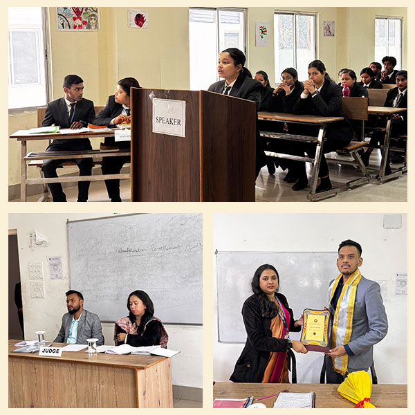 Semi-Final Rounds of the 4th Intra Moot Court Competition, 2024